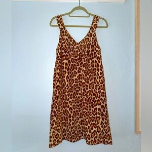 Marc by Marc Jacobs Leopard print dress 100% silk size medium to large